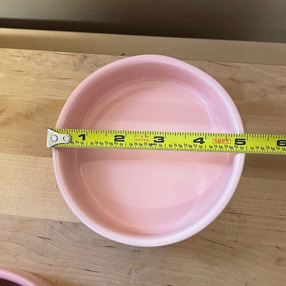 Rae Dunn Live Love Meow Pink Cat Bowl - Picture 3 of 4